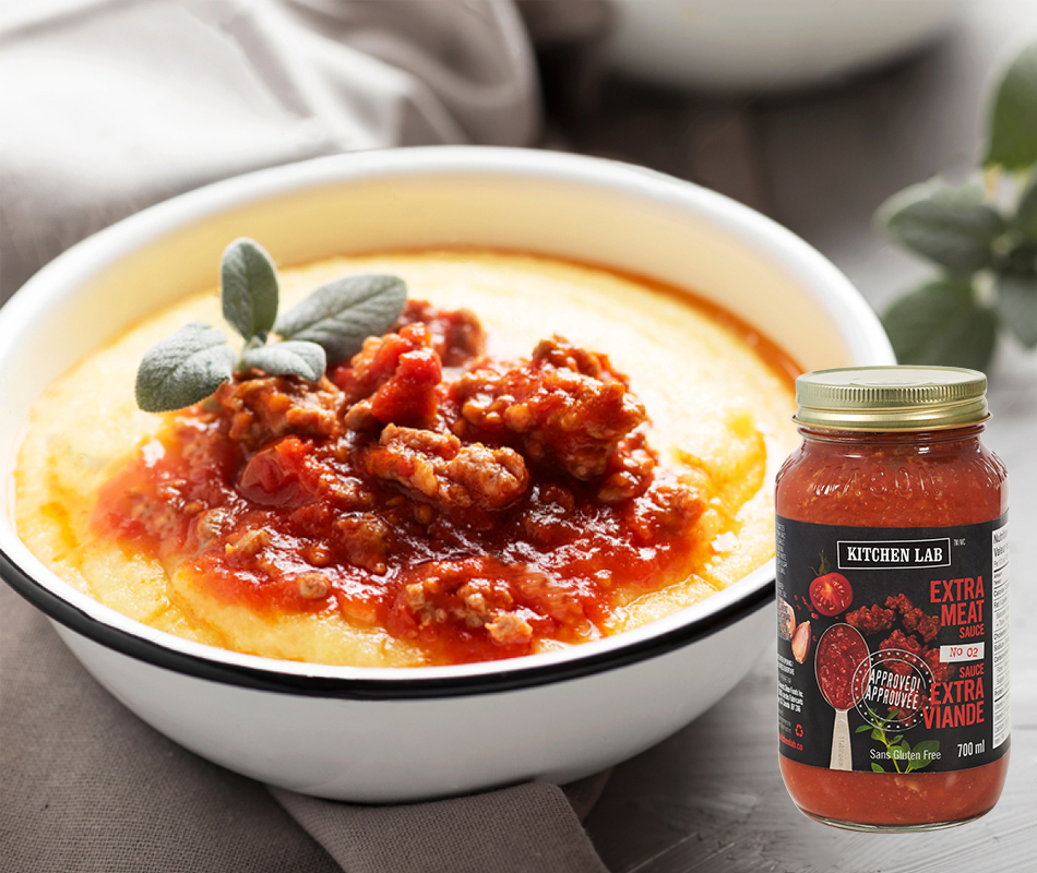 POLENTA WITH EXTRA-MEAT SAUCE - Kitchen Lab